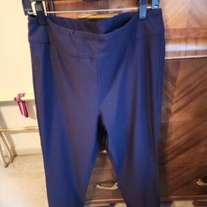 Tribal Deep Navy Elastic-Waist Pants